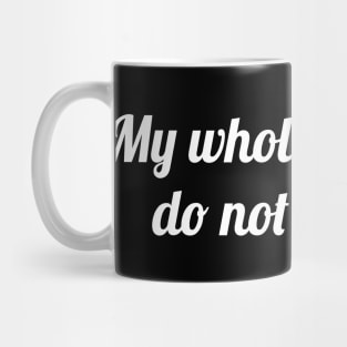 My whole vibe is on do not disturb, Funny sayings Mug